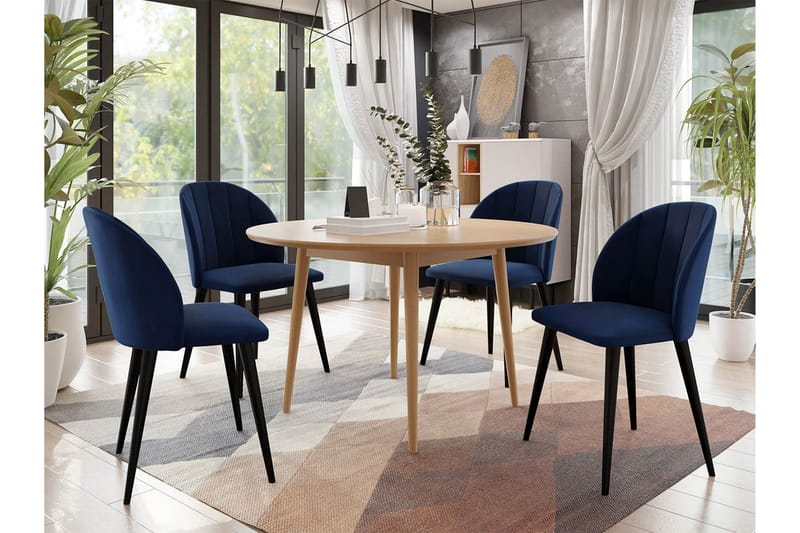 Spisegruppe - Blå - Møbler - Bord - Spisegrupper