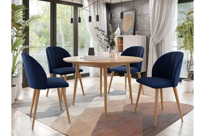 Spisegruppe - Blå - Møbler - Bord - Spisegrupper