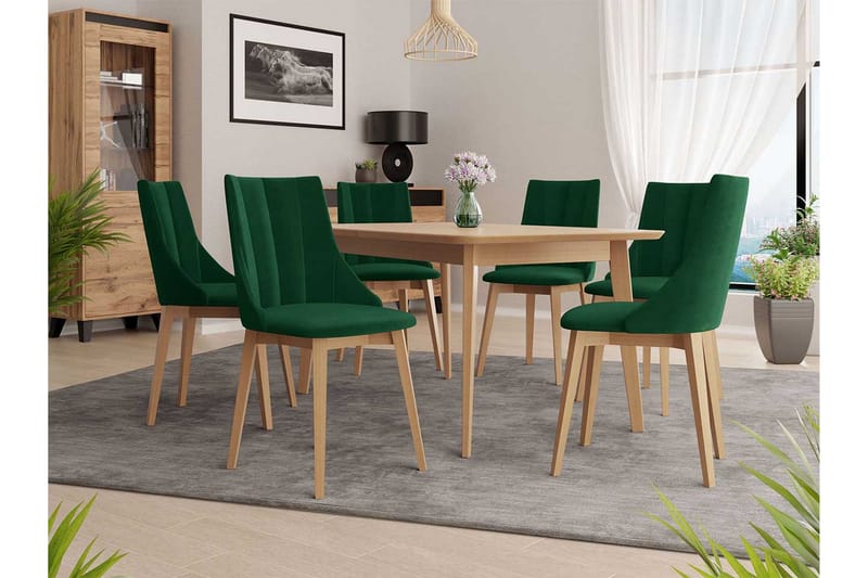 Spisegruppe - Grønn - Møbler - Bord - Spisegrupper