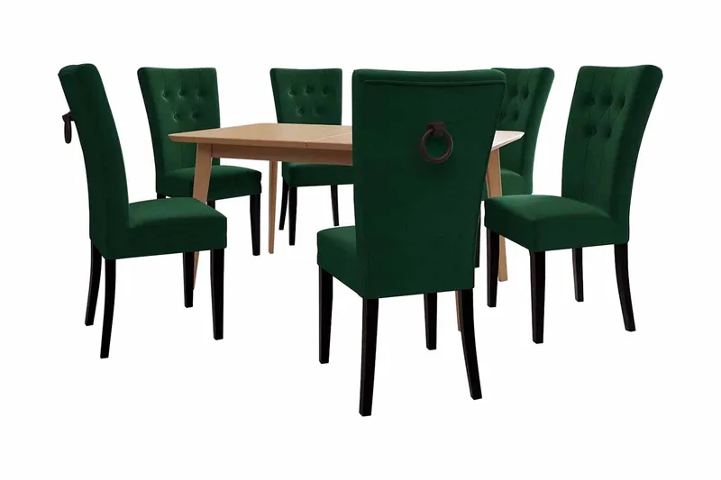 Spisegruppe - Grønn|Natur - Møbler - Bord - Spisegrupper