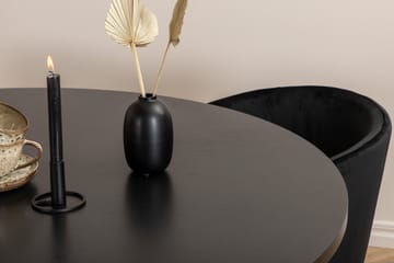 Spisegruppe Möbelfashion Copenhagen spisegruppe 140 cm rund med 4 Berit-stoler Svart - Møbler - Bord - Spisegrupper