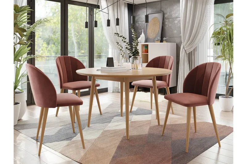 Spisegruppe - Rosa - Møbler - Bord - Spisegrupper