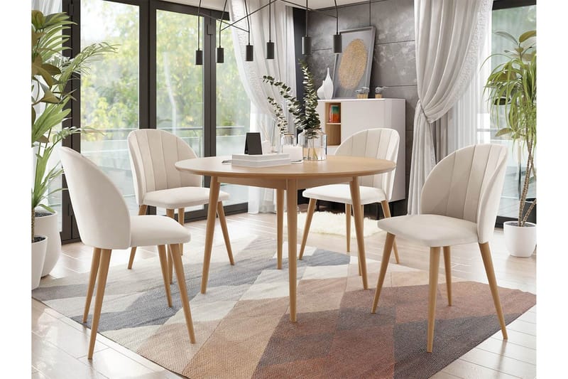 Spisegruppe - Rosa - Møbler - Bord - Spisegrupper