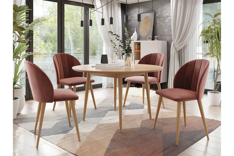 Spisegruppe - Rosa - Møbler - Bord - Spisegrupper