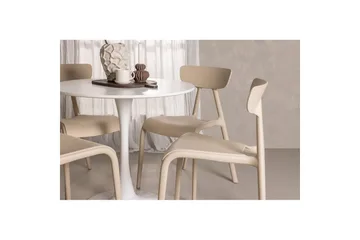 Spisegruppe Rund spisegruppe Hamden, Ursholmen Beige - Beige - Møbler - Bord - Spisegrupper