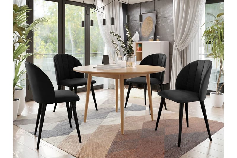 Spisegruppe - Svart - Møbler - Bord - Spisegrupper