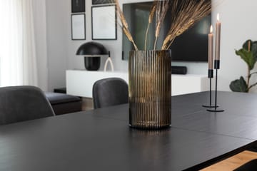 Spisegruppe Venture Home Inca spisegruppe uttrekkbar 160 cm rektangulær med 6 Polar-stoler Svart - Møbler - Bord - Spisegrupper
