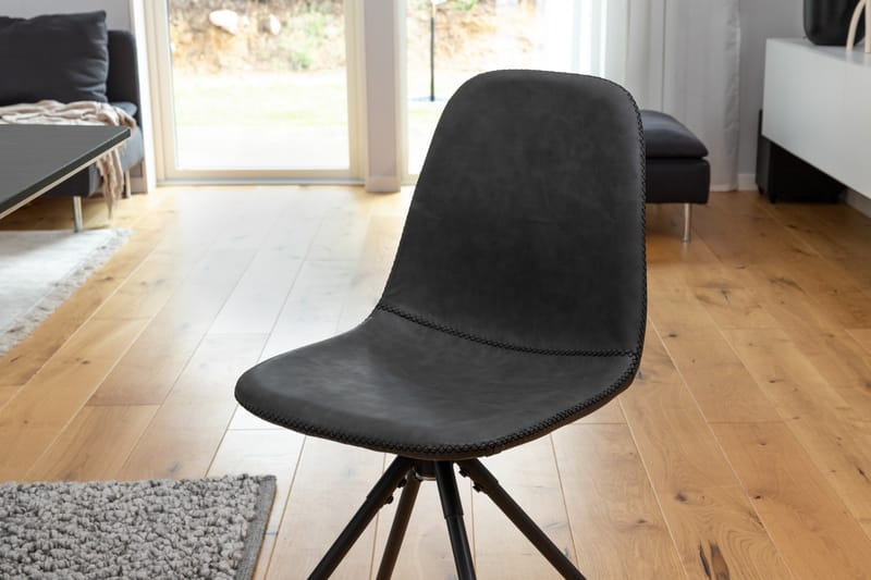 Spisegruppe Venture Home Inca spisegruppe uttrekkbar 160 cm rektangulær med 6 Polar-stoler Svart - Møbler - Bord - Spisegrupper