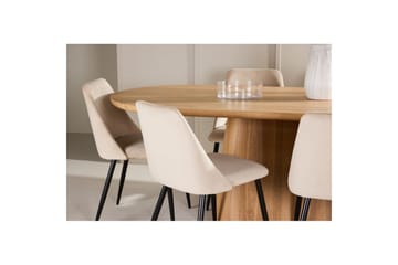 Spisegruppe Venture Home Spisegruppe Venture Home Stjärnö 200x90 cm natur med 6 stk Night-stoler Natur - Møbler - Bord - Spisegrupper