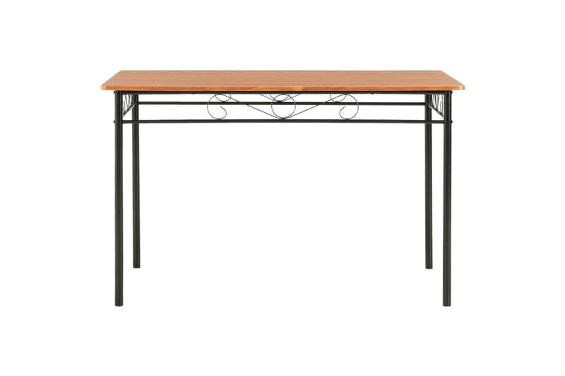 Spisestue 7 deler MDF og stål brun - Brun - Møbler - Bord - Spisegrupper