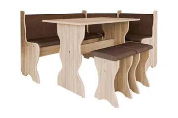 Thomas Kjøkkenmøbelsett - Beige / Hvit - Møbler - Bord - Spisegrupper