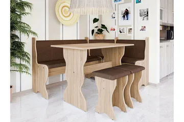 Thomas Kjøkkenmøbelsett - Beige / Hvit - Møbler - Bord - Spisegrupper