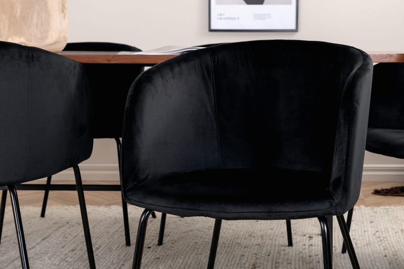 Uno Spisebord med 6 Berit Spisestoler - Møbler - Bord - Spisegrupper