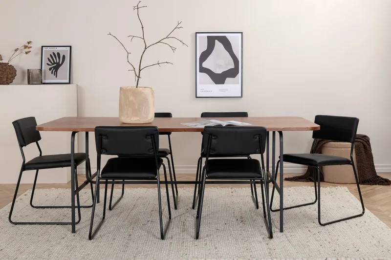 Uno spisebord med 6 Kenth Spisestol, undefined