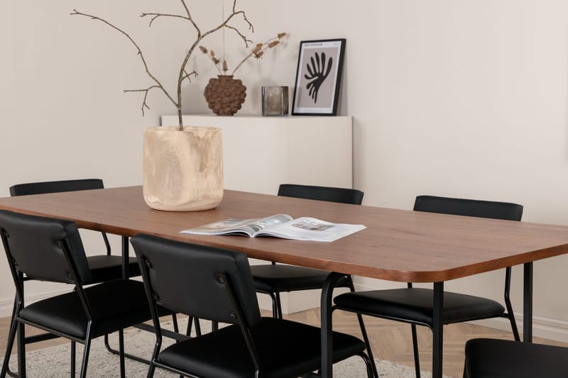 Uno spisebord med 6 Kenth Spisestol - Møbler - Bord - Spisegrupper