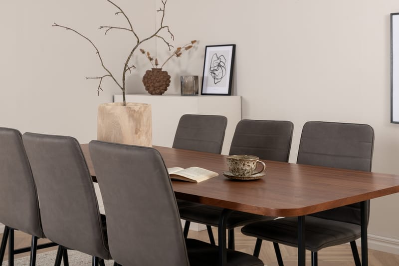 Uno spisebord med 6 stk Windu Luxury Spisestol - Møbler - Bord - Spisegrupper