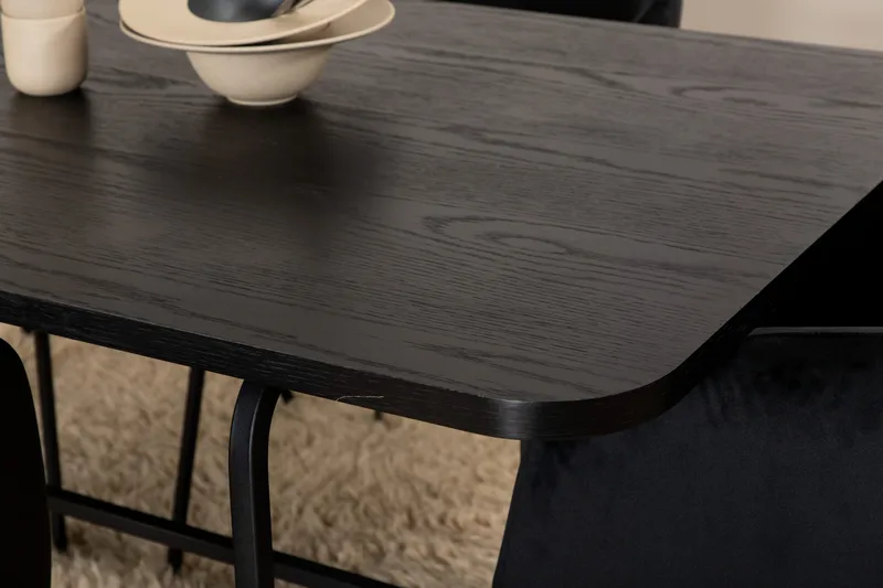 Uno Spisebord med 6stk Berit Spisestol - Møbler - Bord - Spisegrupper