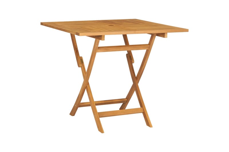 Utendørs spisestue 5 deler heltre teak - Brun - Møbler - Bord - Spisegrupper
