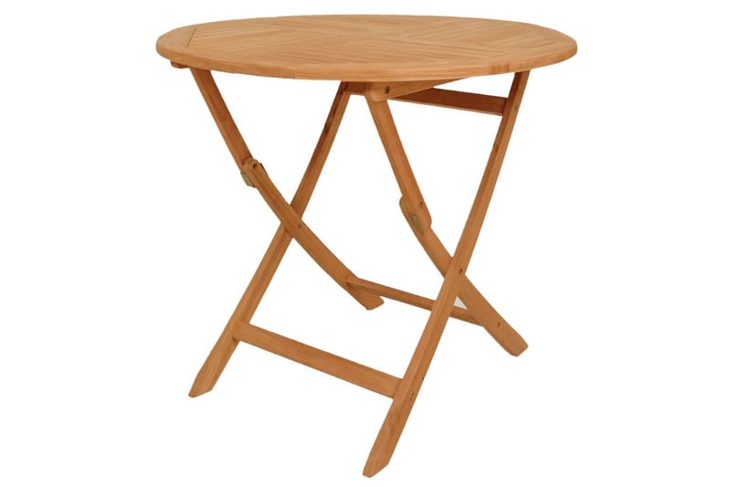 Utendørs spisestue 5 deler heltre teak - Brun - Møbler - Bord - Spisegrupper