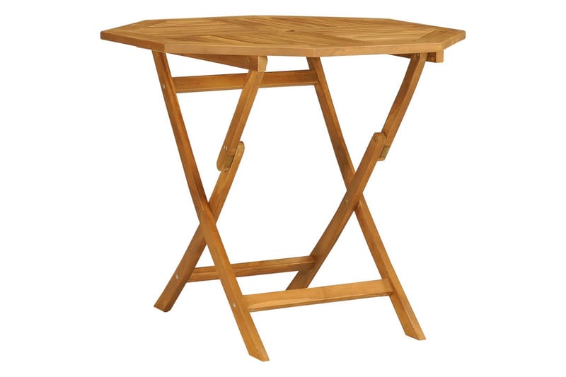 Utendørs spisestue 5 deler heltre teak - Brun - Møbler - Bord - Spisegrupper