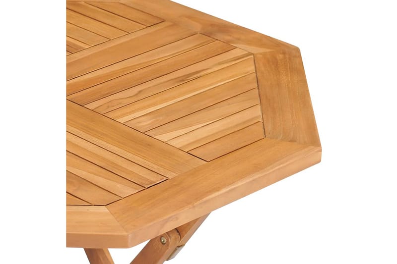 Utendørs spisestue 5 deler heltre teak - Brun - Møbler - Bord - Spisegrupper