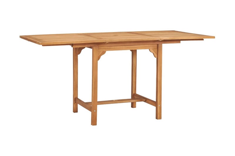 Utendørs spisestue 5 deler heltre teak - Brun - Møbler - Bord - Spisegrupper