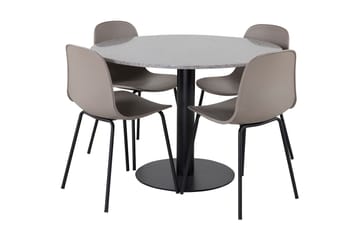 Valera Spisegruppe Rund 106 cm + 4 Kullersbro Spisestoler - Møbler - Bord - Spisegrupper