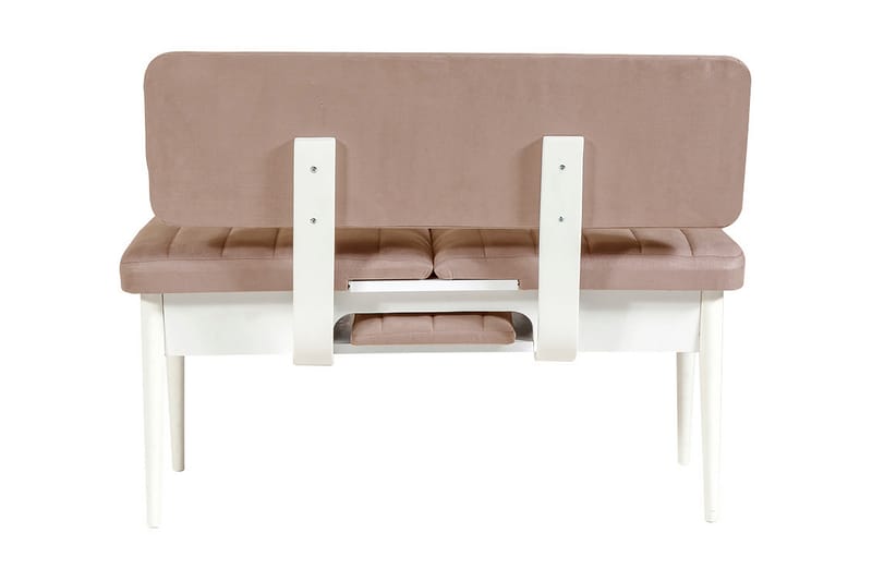 Valsot Forlengningsbar Spisegruppe 129 cm - Hvit/Grå - Møbler - Bord - Spisegrupper