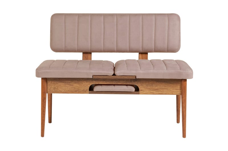 Valsot Forlengningsbar Spisegruppe 129 cm - Hvit/Grå - Møbler - Bord - Spisegrupper