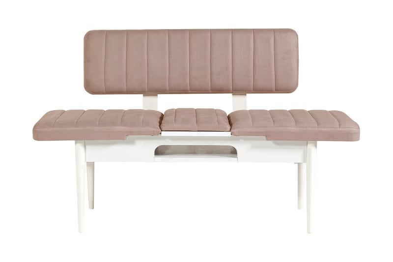 Valsot Forlengningsbar Spisegruppe 129 cm - Hvit/Grå - Møbler - Bord - Spisegrupper