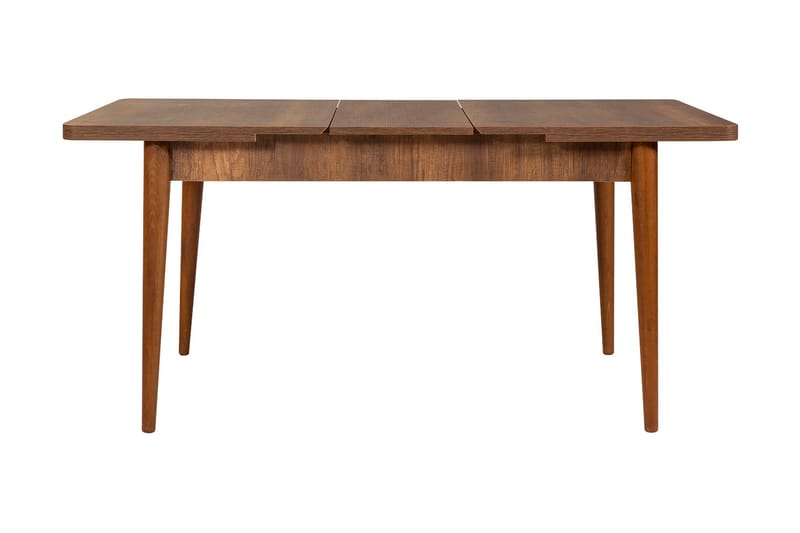 Valsot Forlengningsbar Spisegruppe 129 cm - Hvit/Mørkebrun - Møbler - Bord - Spisegrupper