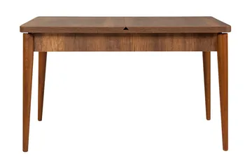 Valsot Forlengningsbar Spisegruppe 129 cm - Hvit/Mørkebrun - Møbler - Bord - Spisegrupper