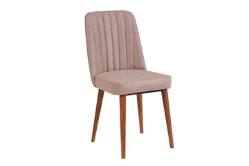 Valsot Forlengningsbar Spisegruppe 129 cm - Hvit/Mørkebrun - Møbler - Bord - Spisegrupper