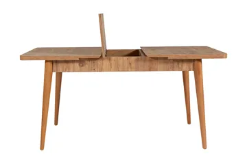 Valsot Forlengningsbar Spisegruppe 129 cm - Natur/Grå/Brun - Møbler - Bord - Spisegrupper