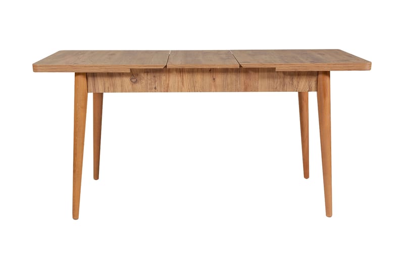 Valsot Forlengningsbar Spisegruppe 129 cm - Natur/Grå/Brun - Møbler - Bord - Spisegrupper