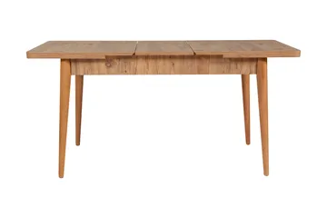 Valsot Forlengningsbar Spisegruppe 129 cm - Natur/Grå/Brun - Møbler - Bord - Spisegrupper