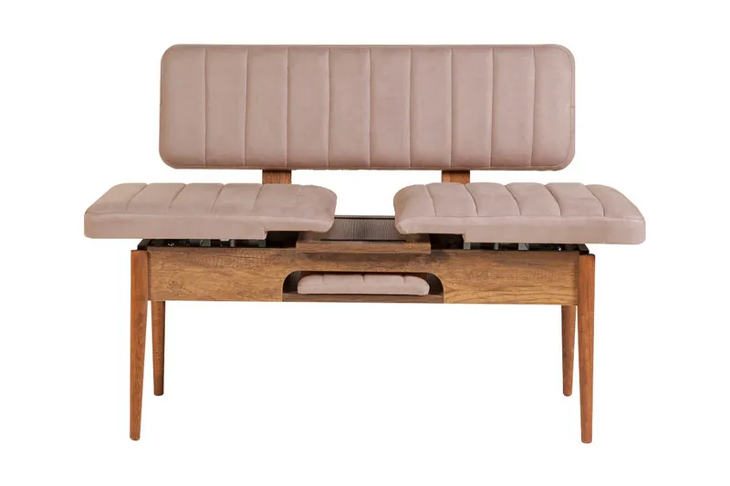 Valsot Uttrekkbar spisegruppe 129 cm - Hvit/Grå - Møbler - Bord - Spisegrupper