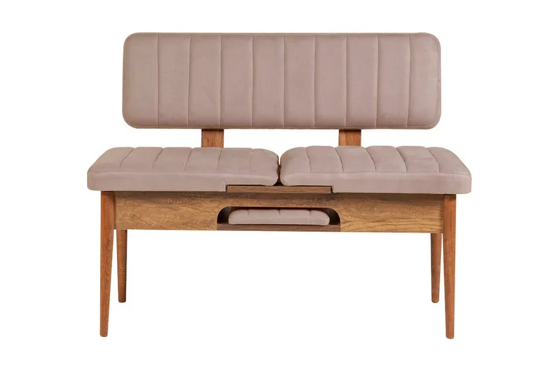 Valsot Uttrekkbar spisegruppe 129 cm - Hvit/Grå - Møbler - Bord - Spisegrupper