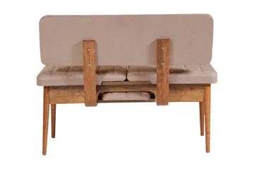 Valsot Uttrekkbar spisegruppe 129 cm - Hvit/Grå - Møbler - Bord - Spisegrupper