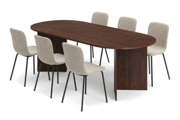 220 cm - Mørk brun