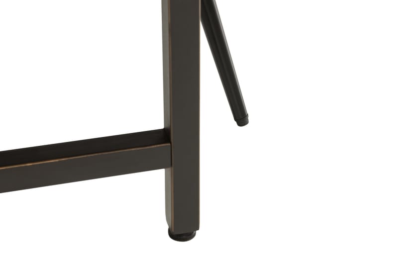 Wilmer Spisegruppe 140 cm inkl. 4 Hennebyn Stoler - Svart/Brun - Møbler - Bord - Spisegrupper