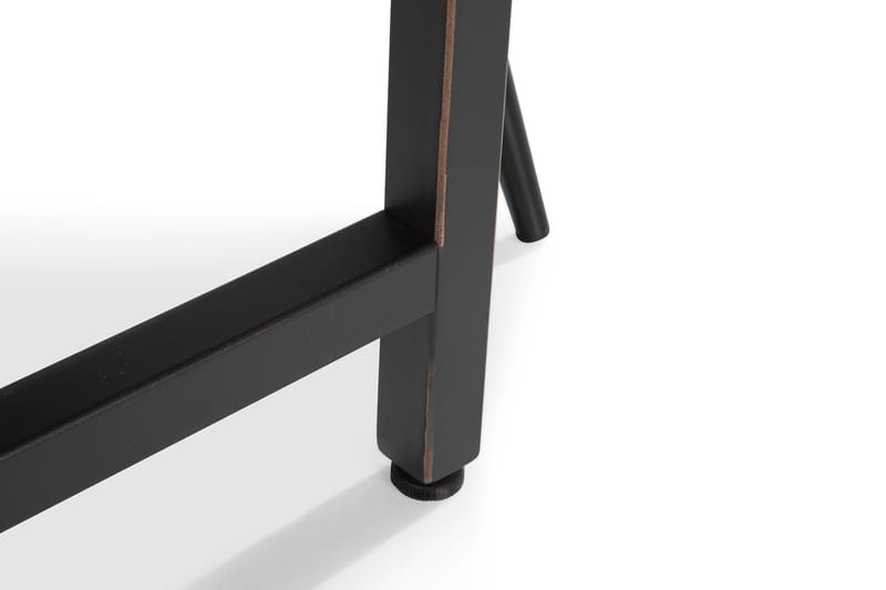Wilmer Spisegruppe 140 cm med 4 Nibe Matstol - Rustikk Alm/Svart/Brun - Møbler - Bord - Spisegrupper
