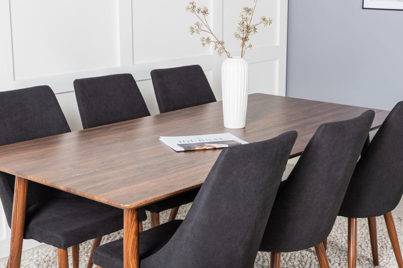Ypas Spisebord 180 cm med 6 Campomar Spisestoler - Møbler - Bord - Spisegrupper