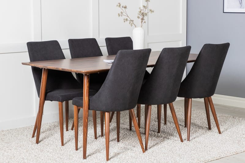 Ypas Spisebord 180 cm med 6 Campomar Spisestoler - Møbler - Bord - Spisegrupper