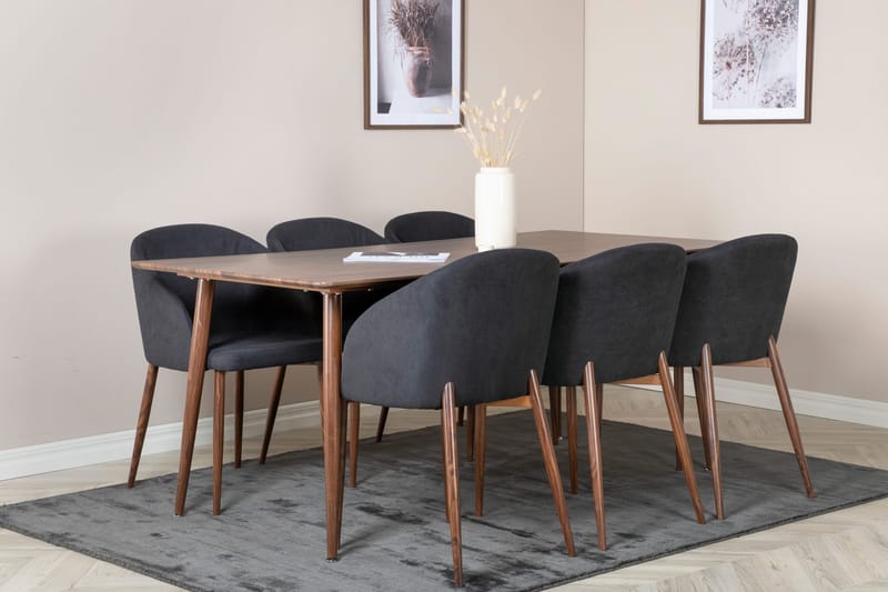 Ypas Spisegruppe 180 cm + 6 stk Kullersbro Spisestoler, undefined