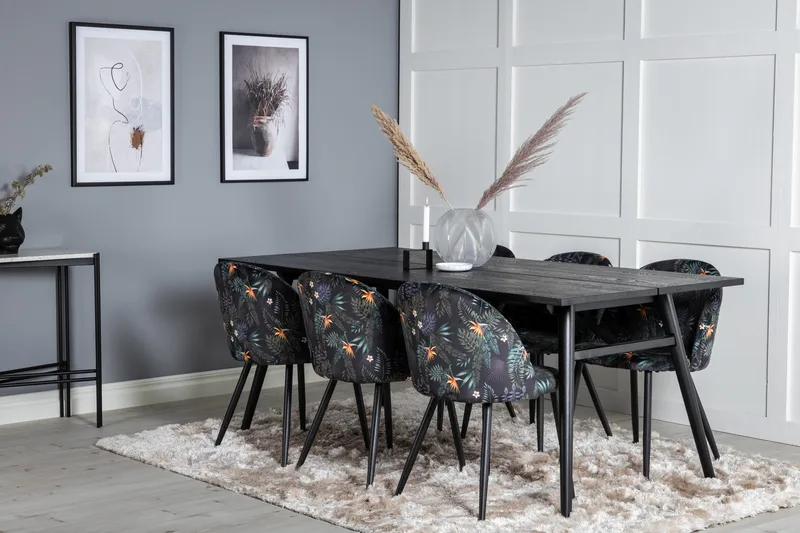 Zenazmi Spisegruppe 195 cm + 6 Sedavi Spisestoler - Møbler - Bord - Spisegrupper