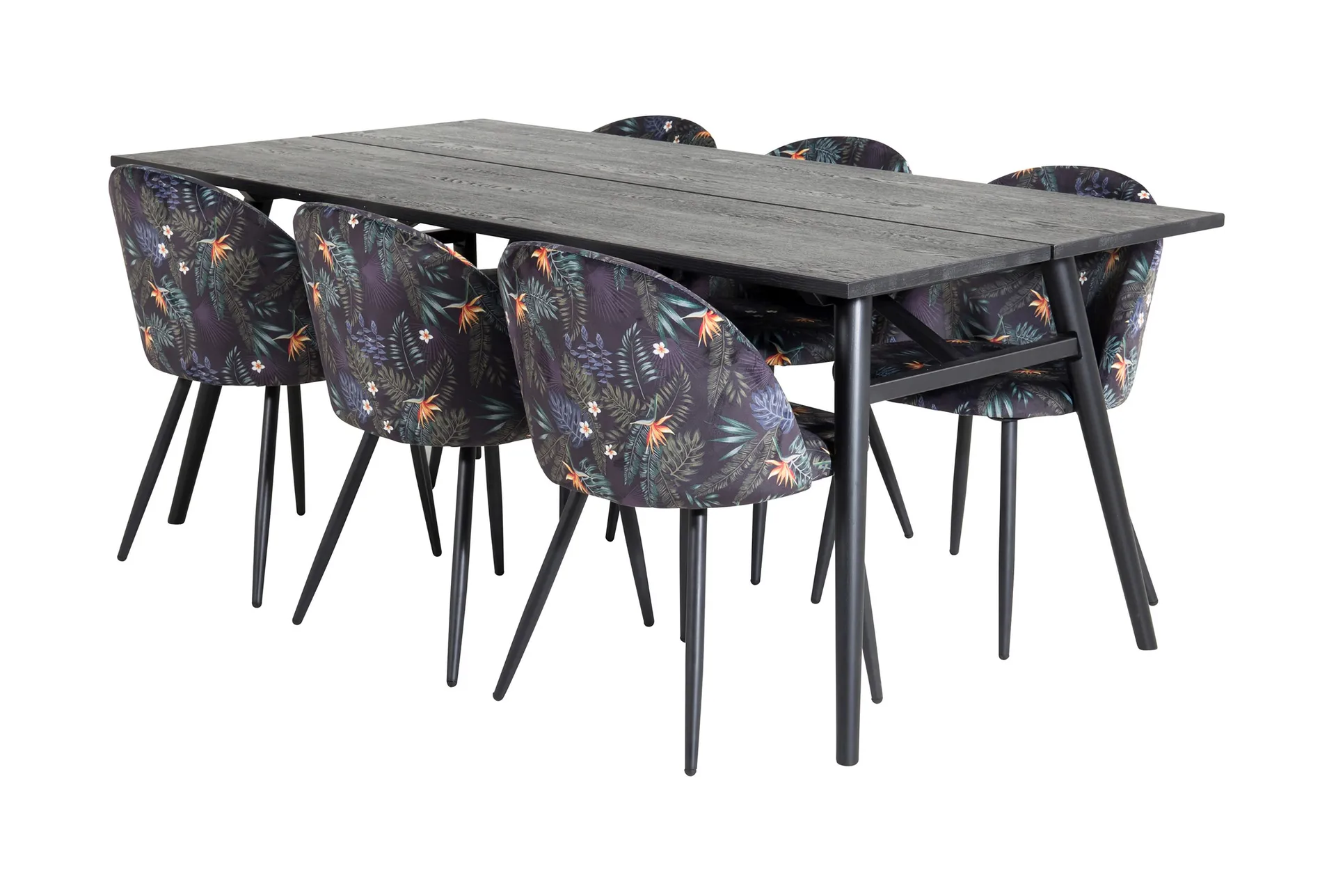 Zenazmi Spisegruppe 195 cm + 6 Sedavi Spisestoler -