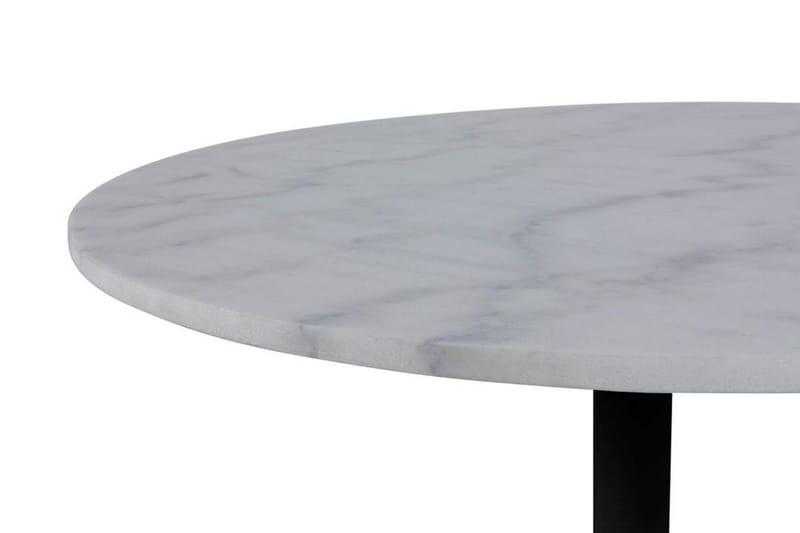 Stabby Rundt Spisebord 110 cm i Marmor - Hvit - Møbler - Bord - Spisebord & kjøkkenbord