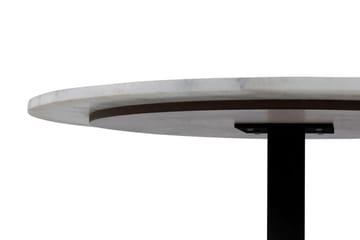 Stabby Rundt Spisebord 110 cm i Marmor - Hvit - Møbler - Bord - Spisebord & kjøkkenbord