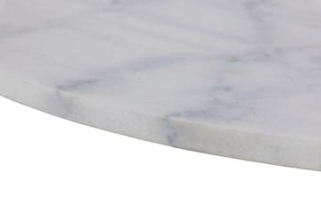 Stabby Rundt Spisebord 110 cm i Marmor - Hvit - Møbler - Bord - Spisebord & kjøkkenbord